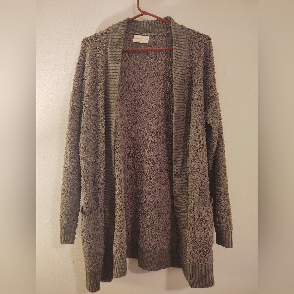 Bobbie Brooks Ladies Sage Green Cardigan Size M